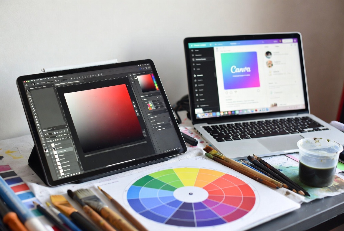 Graphic design with Canvas & Photoshop